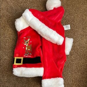 Festive Red Santa Baby Outfit Set